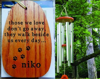 Cat Paw Print Wind Chime, Personalized Cat Sympathy Gift, Cat Remembrance, Cat Condolence Gift, Cat Lover Gift, Cat Bereavement Sympathy