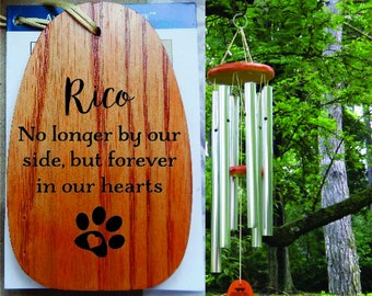 Animal Remembrance Windchime, Gift for Dog Loss Dog Sympathy Gift, Dog Memorial Windchimes, Pet Loss Gift, Dog Condolence Gift, Pet Memorial