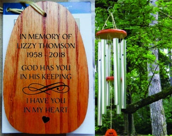 Personalized Wind Chime, Sympathy Gift Ideas for Loss of Mother, Memorial Gift Mom, Funeral Gift for Loss of Mom, Sympathy Gift For a Mother