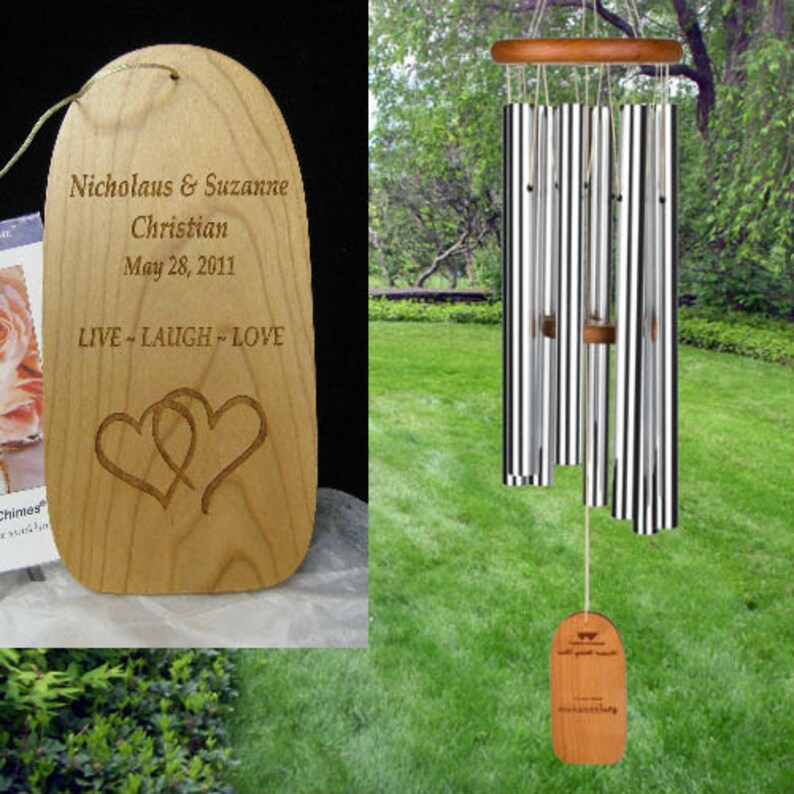 Personalized Custom Wedding Wind Chimes Etsy