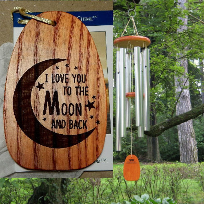 Personalized Wind Chimes i Love You to the Moon and Etsy