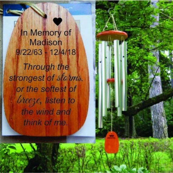 memorial wind chimes for mother