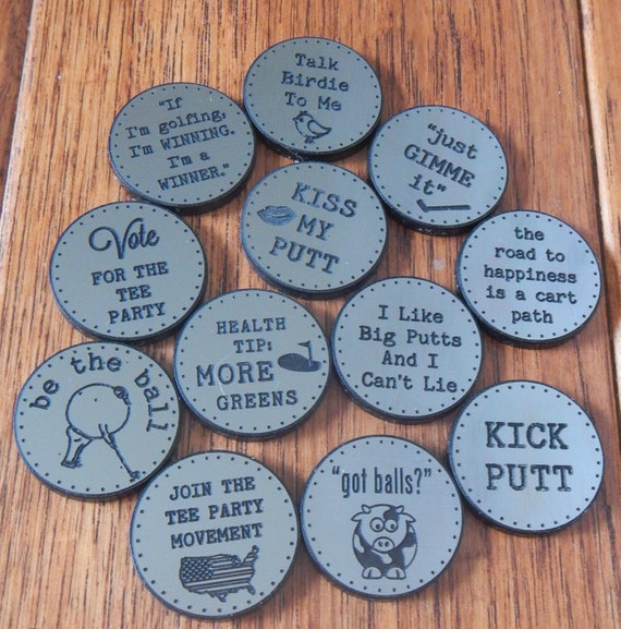 1 DOZEN Golf Ball Markers Golf Lover Gift Golf Gifts Golf Etsy