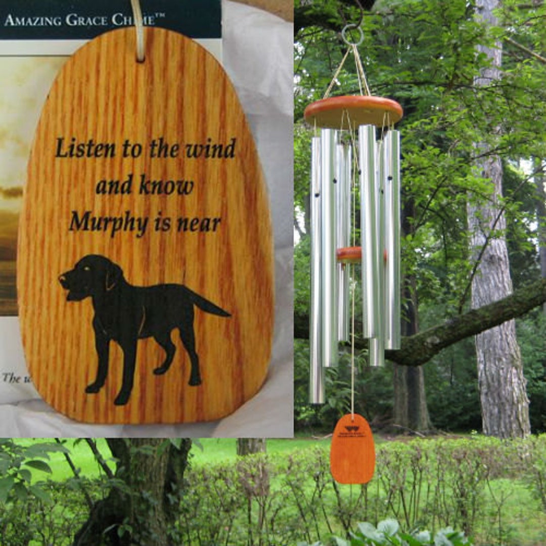 Labrador Retriever Wind Chime, Labrador Dog Memorial Gift, Pet Loss