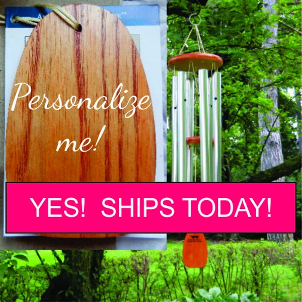 SHIPS TODAY! Personalized Wind Chimes, Custom Engraved Chimes, Memorial Wind Chimes, Sympathy Gift, Memorial Gift, Bereavement Chimes