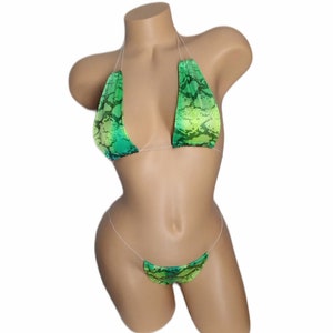 Exotic Dancewear In The Middle String Set Dana | Rave Wear, Stripper Outfits