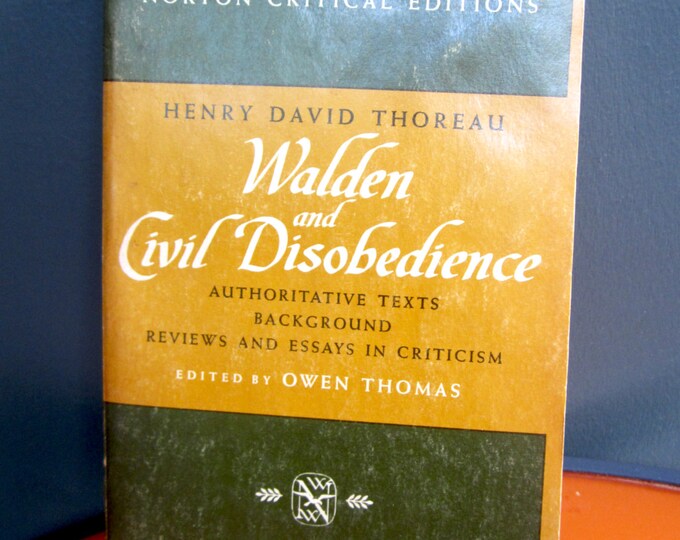 1966 First Edition Norton Critical Edition Walden and Civil Etsy