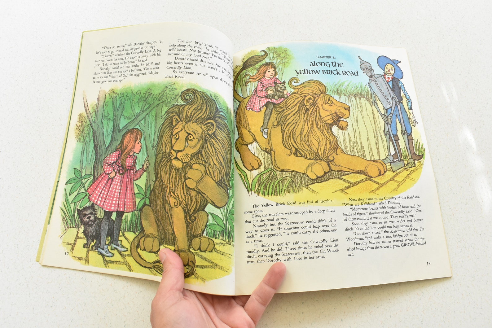Set of 2 Golden Book Vintage Wizard of Oz Books the Wizard of Oz