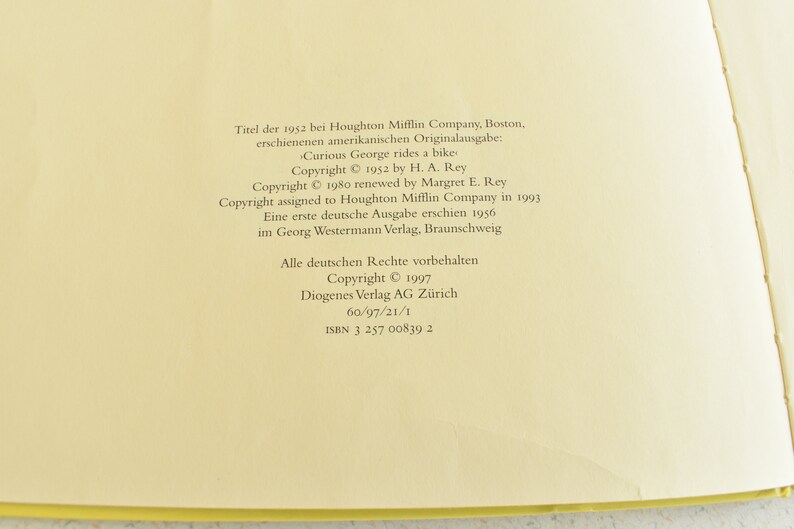 Neugierige George In Deutsch Hardcover Vintage Kinderbuch Coco Etsy