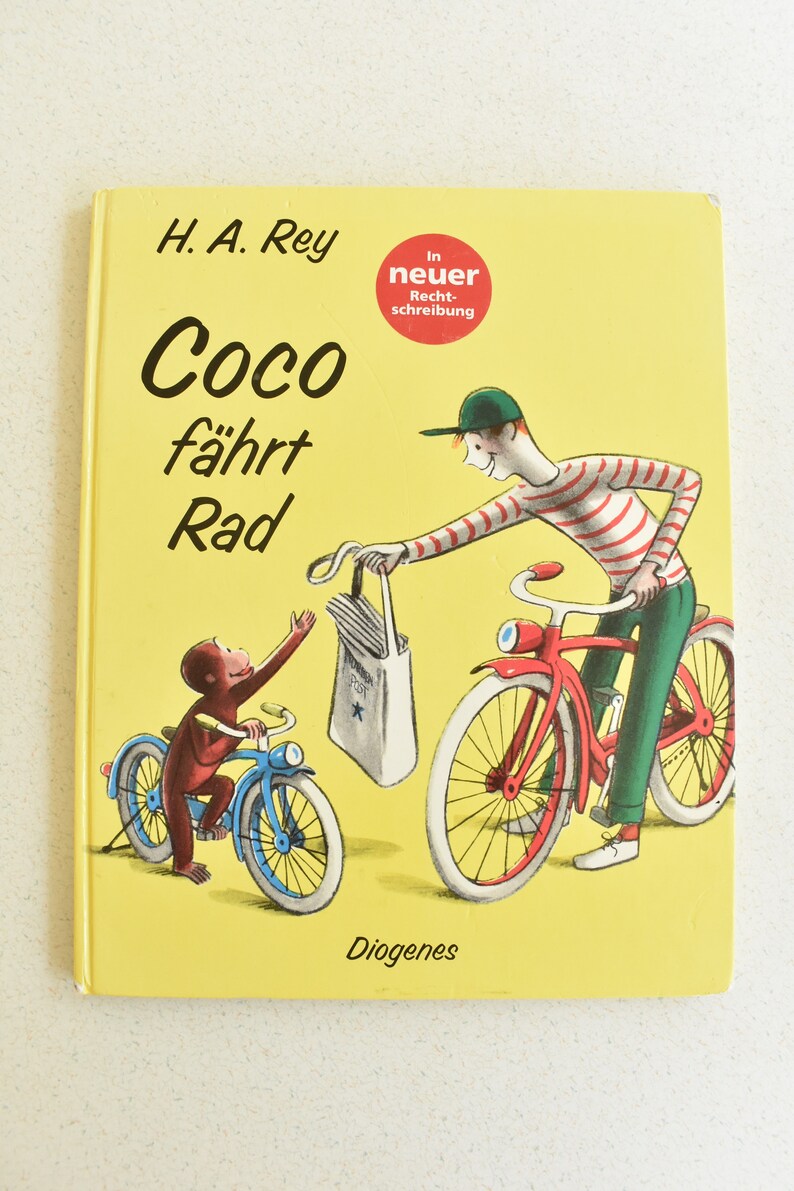 Neugierige George In Deutsch Hardcover Vintage Kinderbuch Coco Etsy