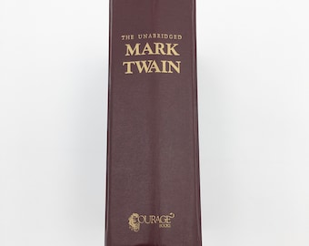 The Unabridged Mark Twain Hardcover Book Running Press 1976 Huckleberry Finn Tom Sawyer