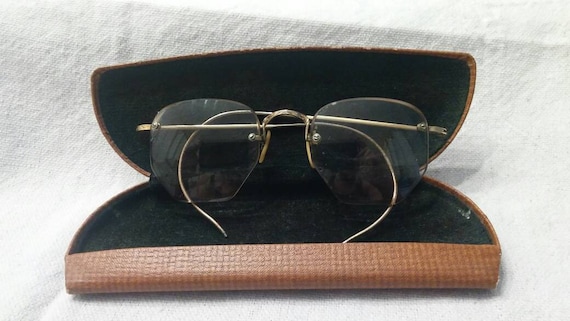 Antique Eye Glasses Eyewear Frames Yellow Gold Fil