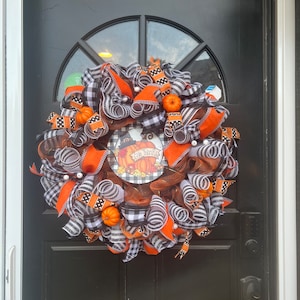 READY TO SHIP Fall Pumpkin Wreath