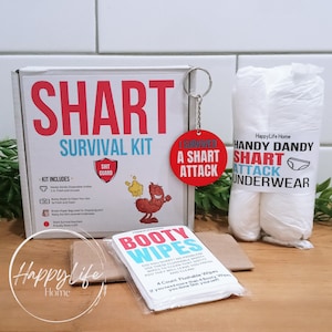 Shart Survival Kit Hilarious Gag Gift, Novelty Prank, White Elephant Gift
