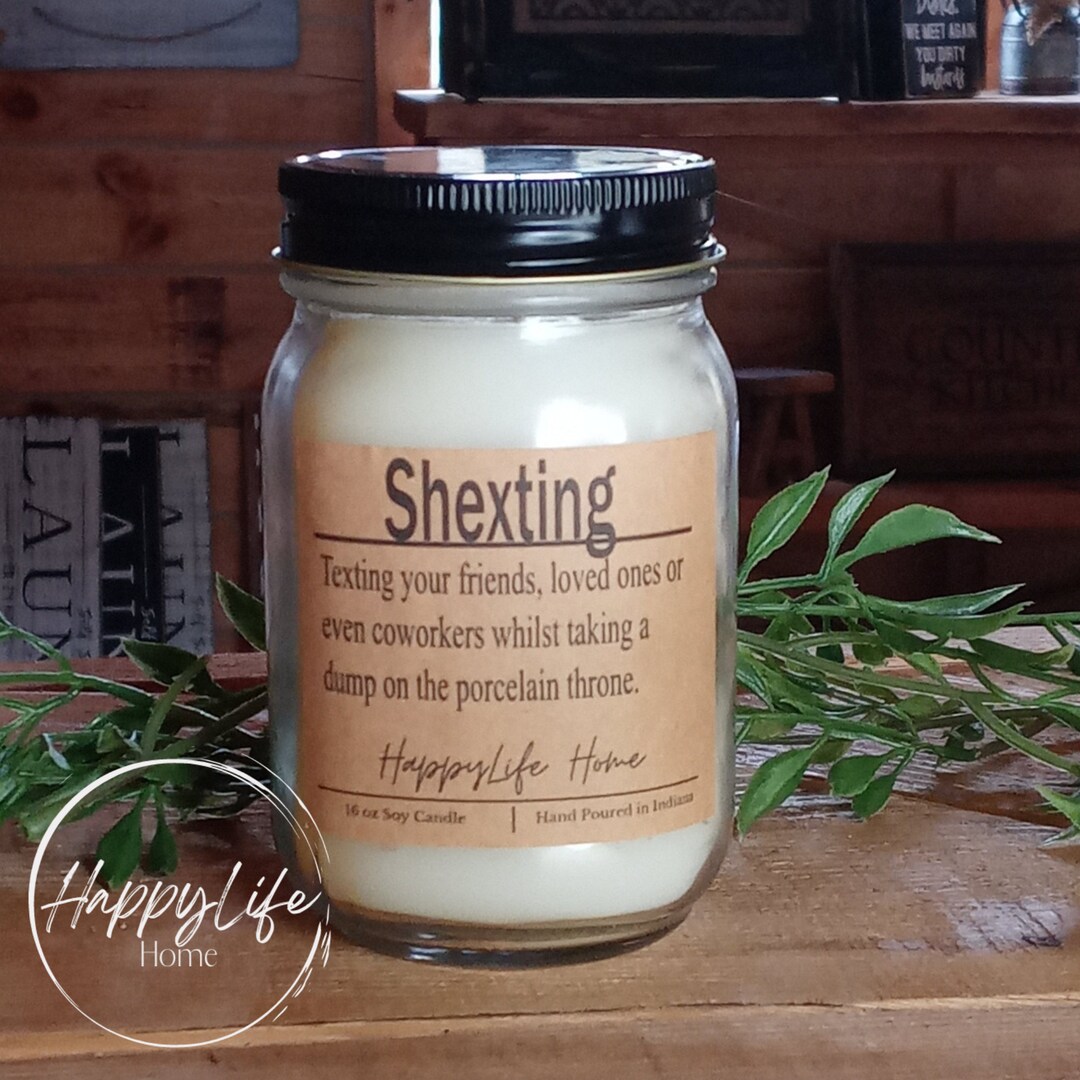 Shexting Soy Candlehumor Candlegag Gifts16 Oz Soy Candle Etsy