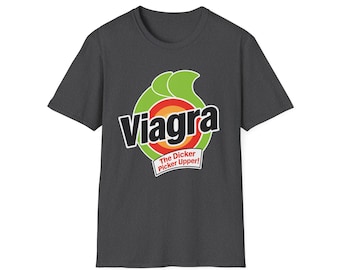 バイアグラ・ザ・ディッカー・ピッカー・アッパーTシャツ｜おもしろノベルティTシャツ