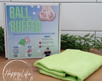 Ball Buffer Microfiber Cloth Hilarious Gag Gift, Novelty Prank, White Elephant Gift