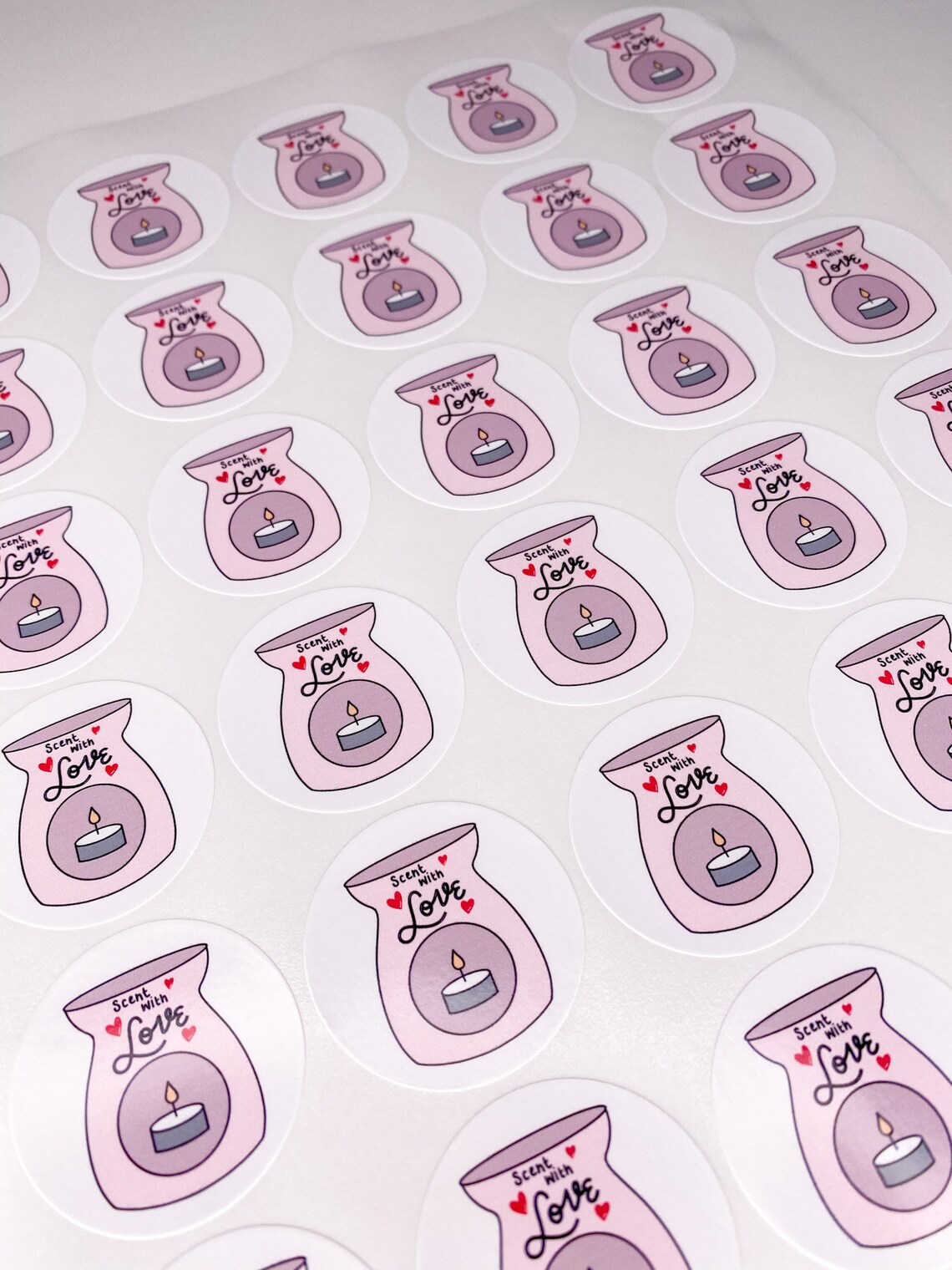 Scent With Love Stickers Wax Melt Stickers Candle Stickers Etsy Singapore