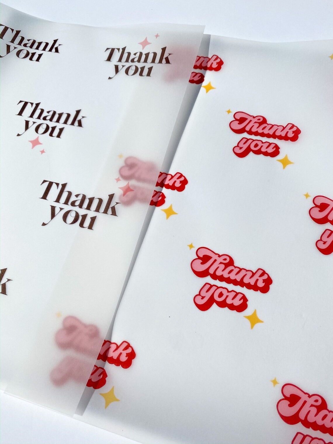 A4 Thank You Gift Wrap Thank You Packaging Business Etsy