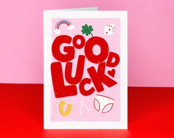 religious best wishes for new job Good Luck Card - Best of luck Card - Card to say good luck - Card for new job - Card for exams - Card for moving - Best luck wishes