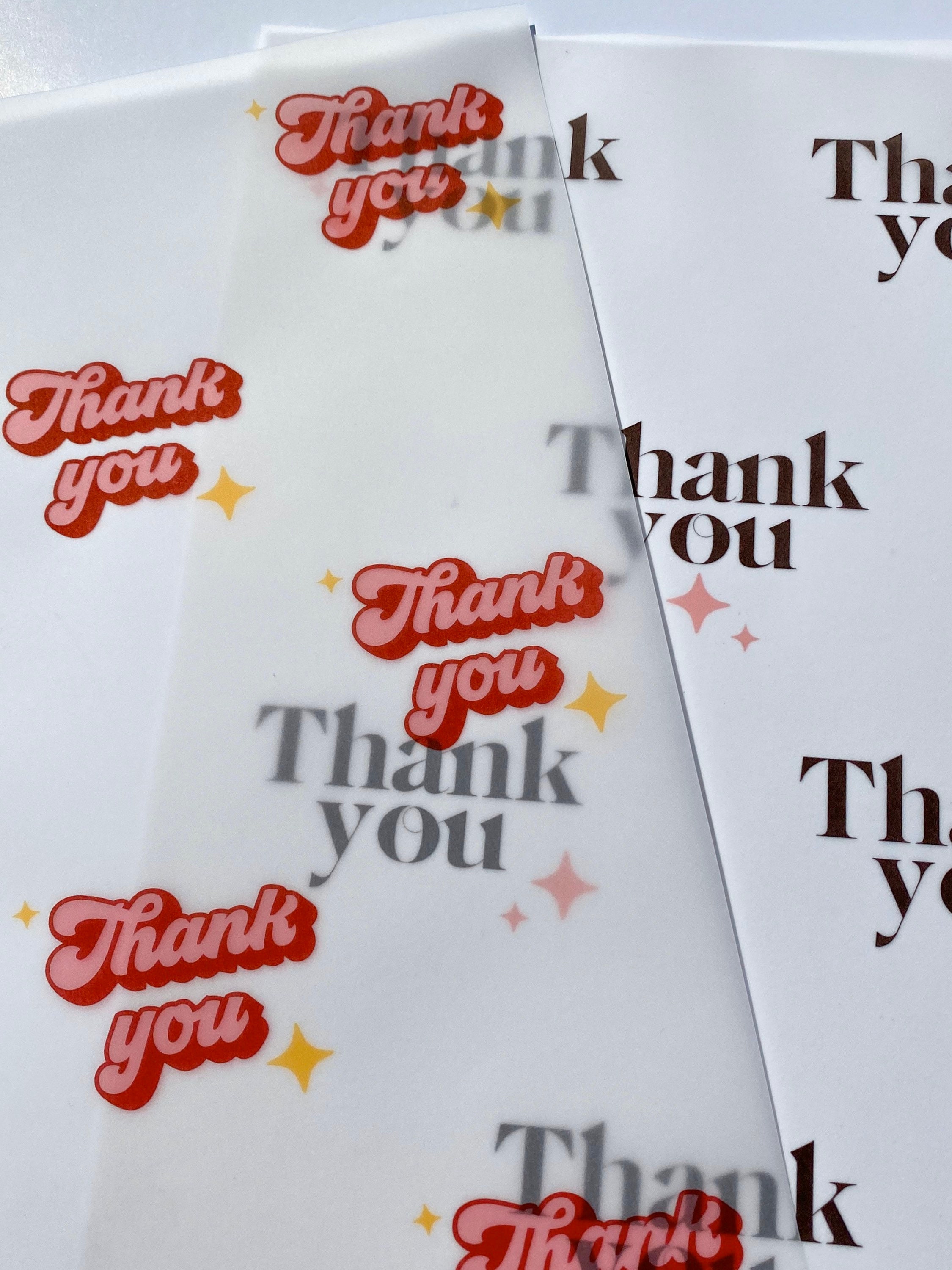A3 Thank you gift wrap thank you packaging business | Etsy
