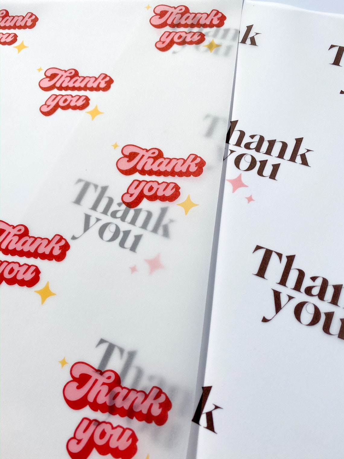 A4 Thank you gift wrap thank you packaging business | Etsy