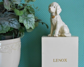 LENOX SWEET LITTLE DEVIL LABRADOR Halloween DOG sculpture NEW in BOX with COA