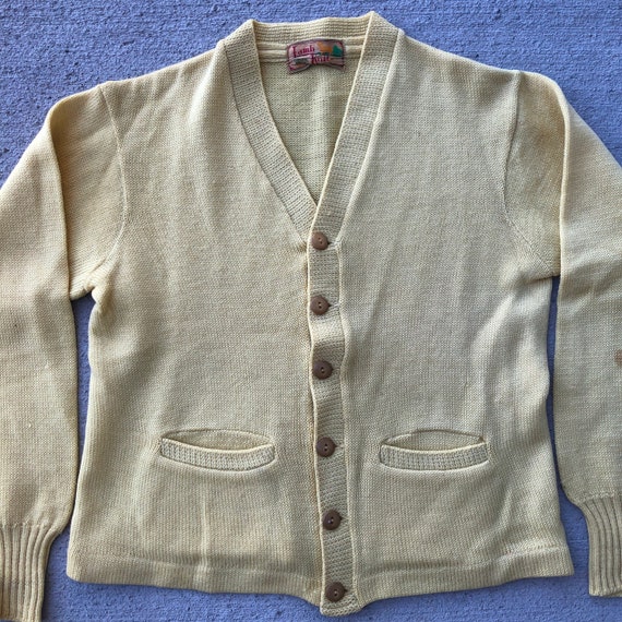 Vintage 40s/50s Wool Cardigan Sweater Sz S - image 2