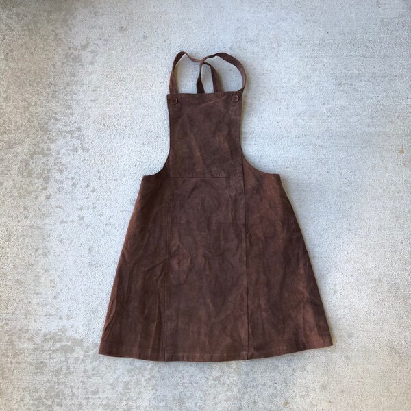 Custom Sized Autumn Plaid Apron Dress