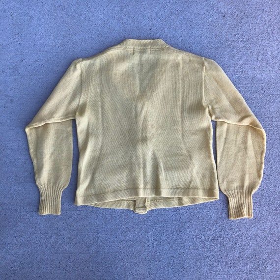 Vintage 40s/50s Wool Cardigan Sweater Sz S - image 3
