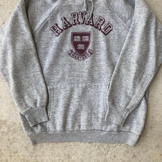 Vintage 80s Harvard University Hoodie Size XL - image 3