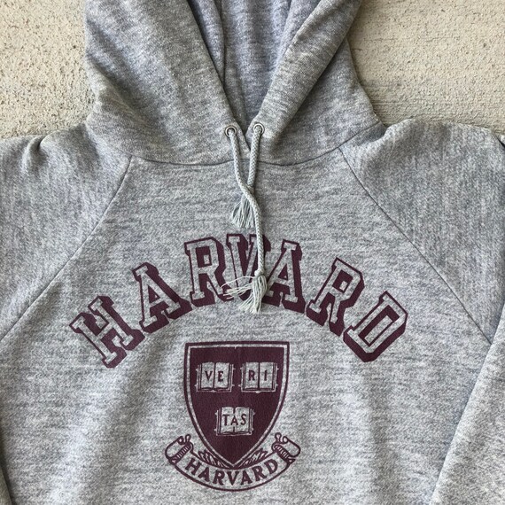 Vintage 80s Harvard University Hoodie Size XL - image 5