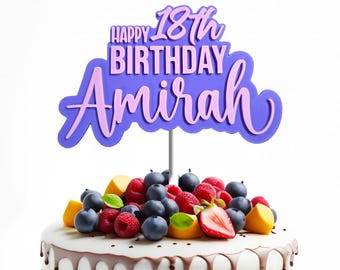 Custom Cake Topper, Personalized Cake Topper, Cake Decorations, Kids Birthday Cake, Birthday Cake Topper, Cake Topper with Name & Age