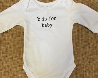 Alphabet onesie