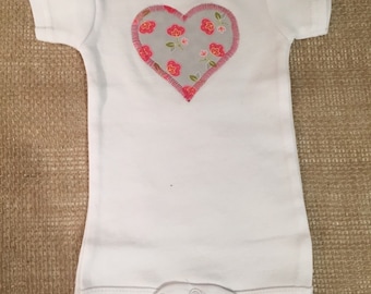 Heart Onesies - Pack of 3 custom made Bodysuit/Shirt