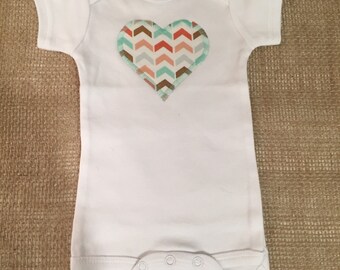 Custom Heart Onesie