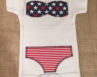 Bikini Onesies - Pack of 3 custom made Bodysuit/Shirt