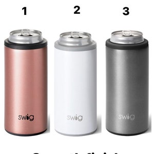 Swig Life Matte Marble Skinny Can Cooler (12oz) –