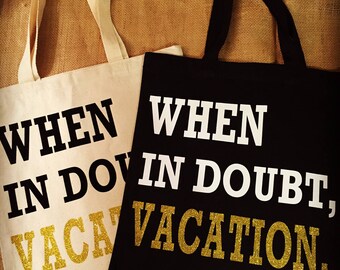 Vacation Canvas Tote