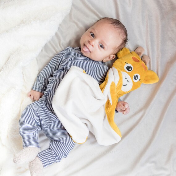 Doudou Petite Girafe Gisele Doudou Pour Bebe Et Enfant Etsy