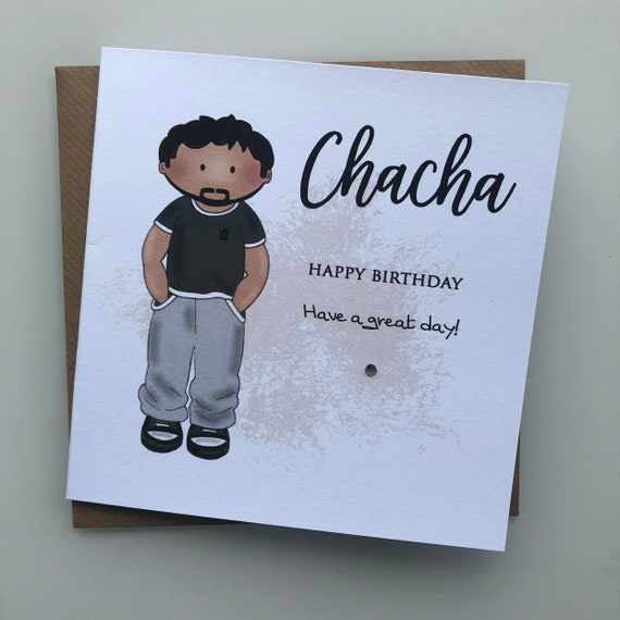 Desi Chacha Uncle Birthday Greeting Card Desi Uncle Etsy