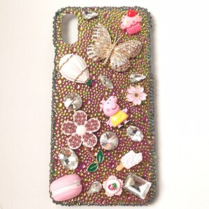 Venta - DIY 3D aleación Bling Bling Glass Gems Kawaii resina Flatback Decoden Cabochons teléfono celular caso Deco Kit (no un producto terminado)