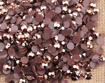 AB Mineral Copper 1000 2mm 3mm 4mm 5mm or 100 6mm Jelly AB Flatback Resin Rhinestones Candy Cab Nail Art / DIY Deco Bling Kit Embellishment