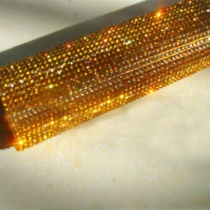 Oro - vetro strass auto Applique adesivo / Sticker Sheet 2mm (SS8)
