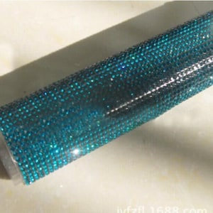 Teal - strass vetro auto Applique adesivo / Sticker Sheet 2mm (SS8)