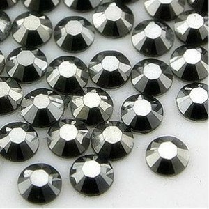 2mm to 6mm Mix Sizes Resin Crystal AB Round Rhinestones Flat Back –  GreatDeal68