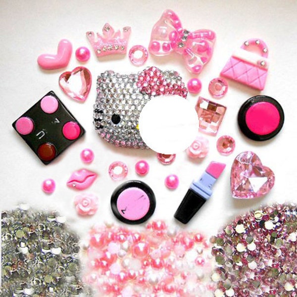 Sale !! -- DIY 3D Kawaii Resin Flat Back Decoden Cabochons Cell Phone Case Deco Kit Z260