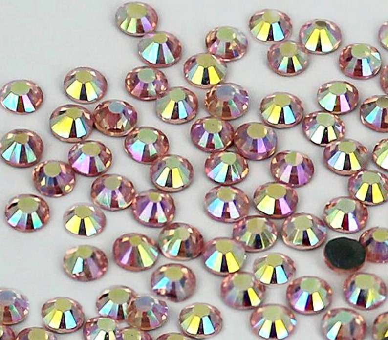 Champagne Rhinestone Micro AB Champagne -- 720 Pc Hotfix Iron on Rhinestones Glass Rhinestone ...