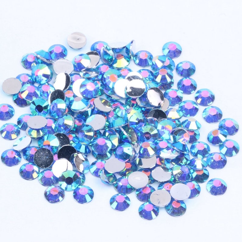 AB Navy Blue / Resin 1000 2mm 3mm 4mm 5mm or 100 6mm Resin / Etsy