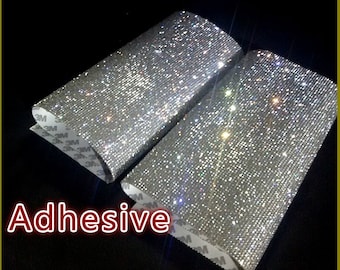 Clear - Crystal Glass Rhinestones Sheet Self Adhesive Applique  / Sticker Sheet 2mm ( SS8 )